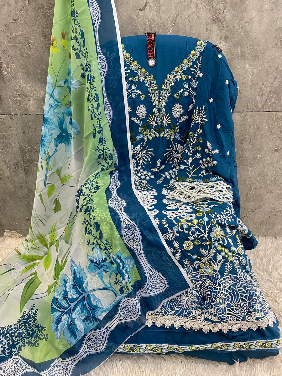 Elegant Pakistani Salwar Kameez in Heavy Rayon with Digital Print Dupatta