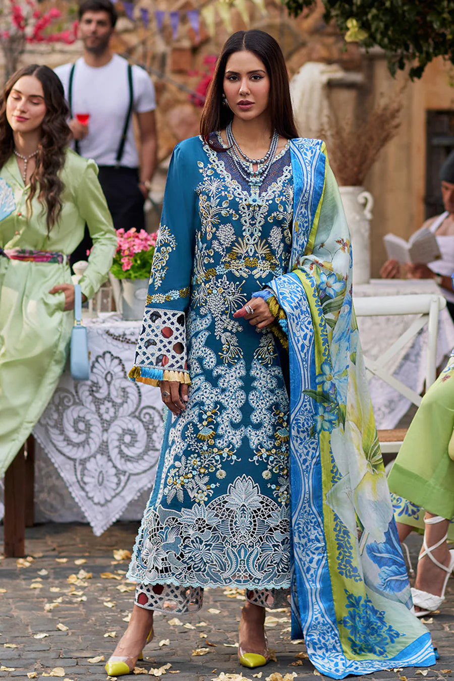 Elegant Pakistani Salwar Kameez in Heavy Rayon with Digital Print Dupatta