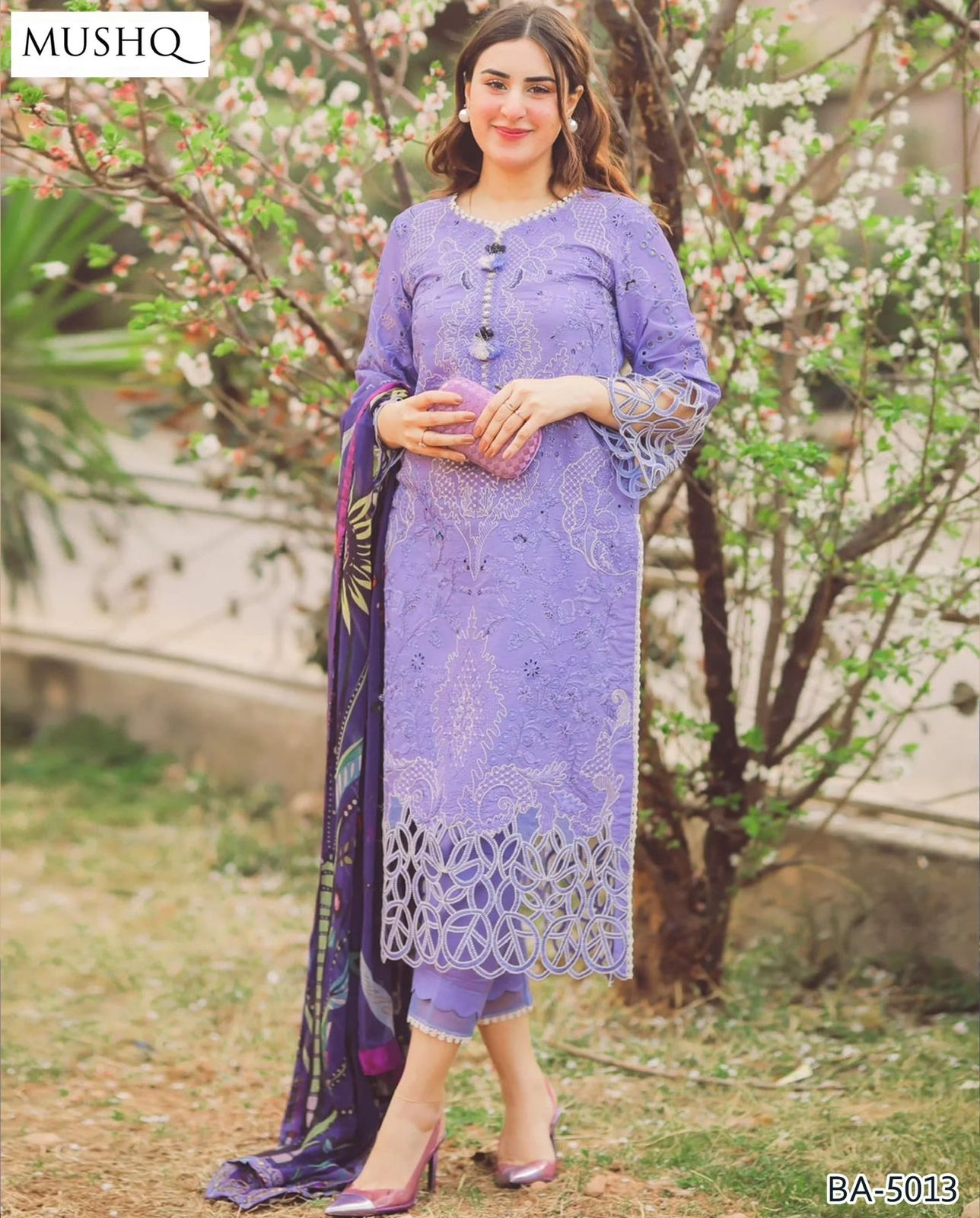 Dhanak Embroidered 2-Piece Suit – Khubsurat Lawn Collection