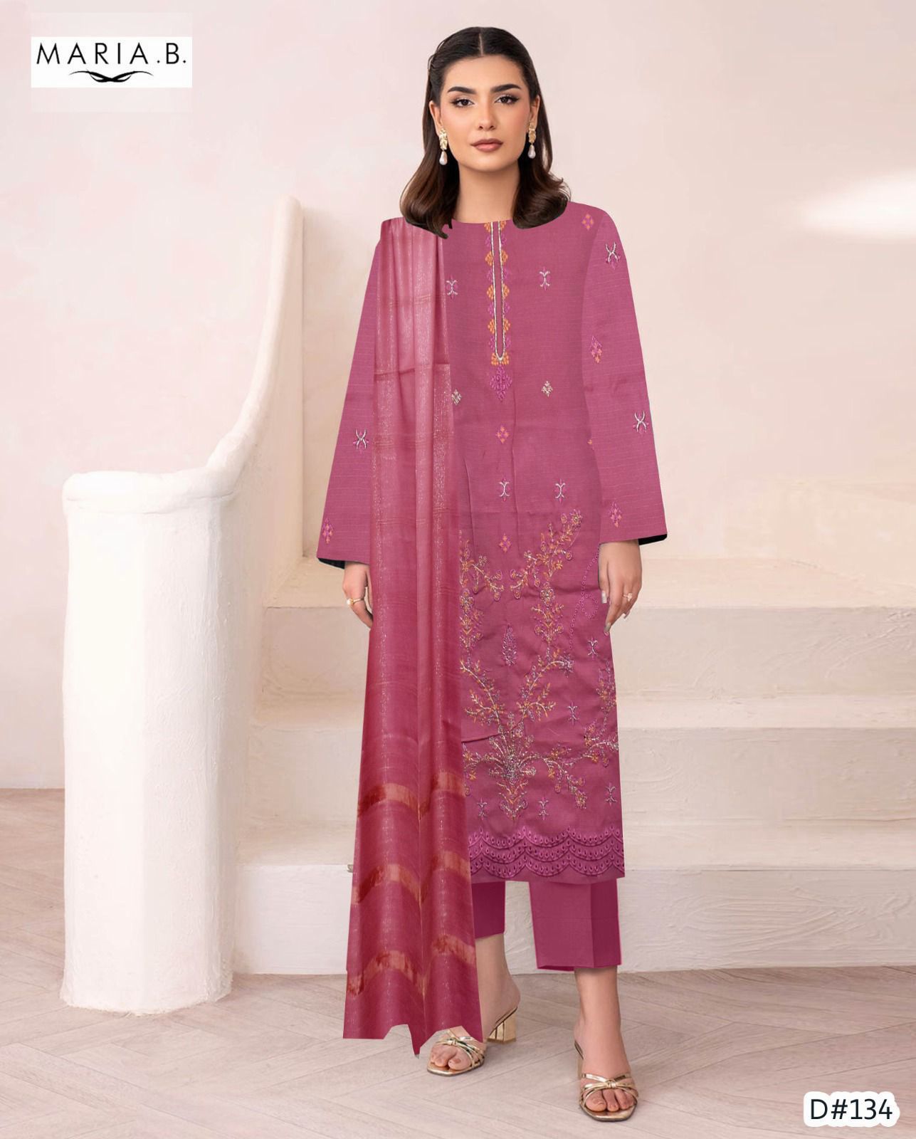 Banadora Dhanak Premium Winter Suit – Elegant Embroidered Design