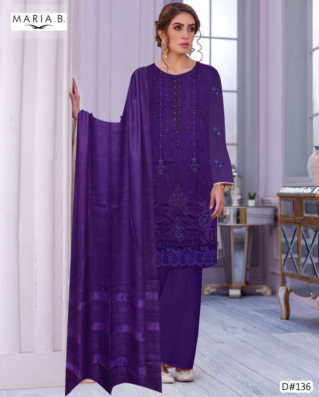 Banadora Dhanak Premium Winter Suit – Elegant Embroidered Design