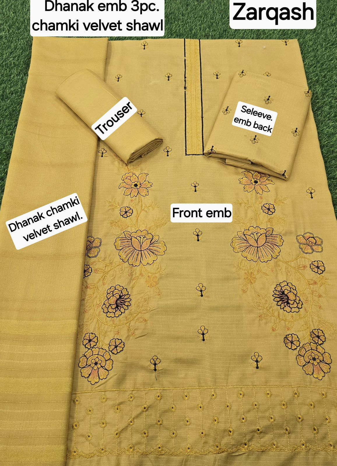 Banadora Dhanak Premium Winter Suit – Elegant Embroidered Design