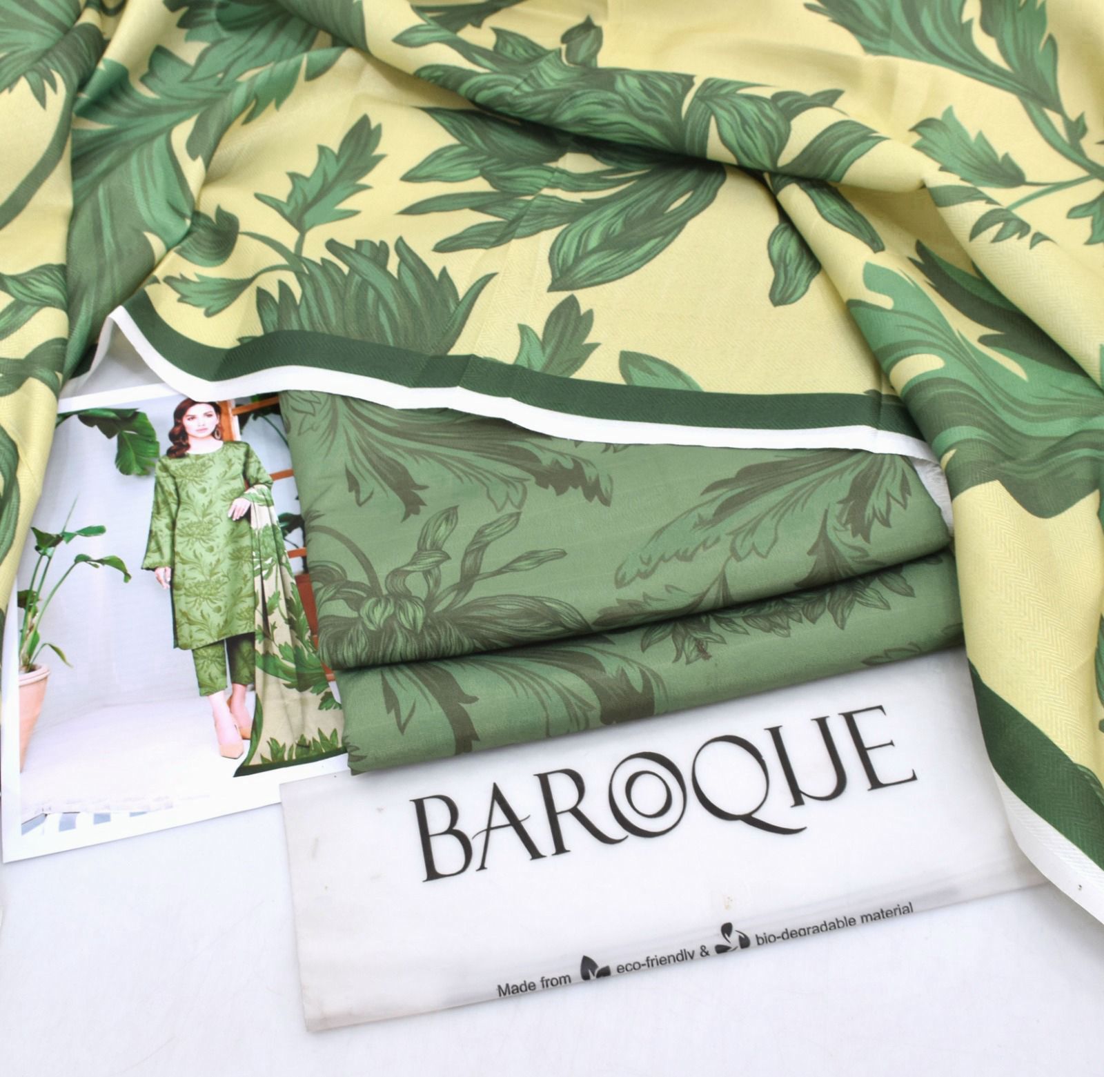 Classic Karandi 3pc Set – Shirt, Pants & Dupatta