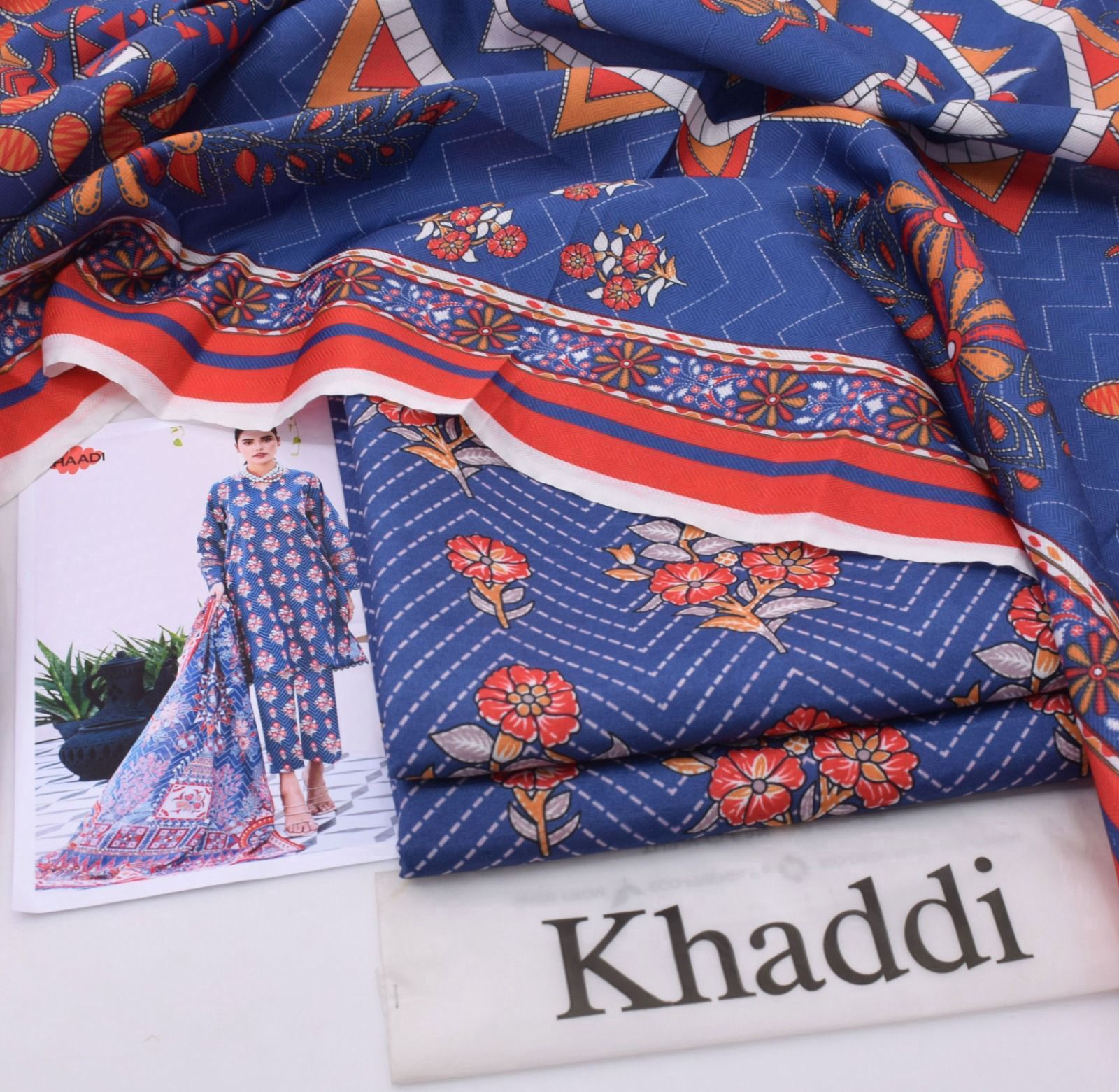 Classic Karandi 3pc Set – Shirt, Pants & Dupatta