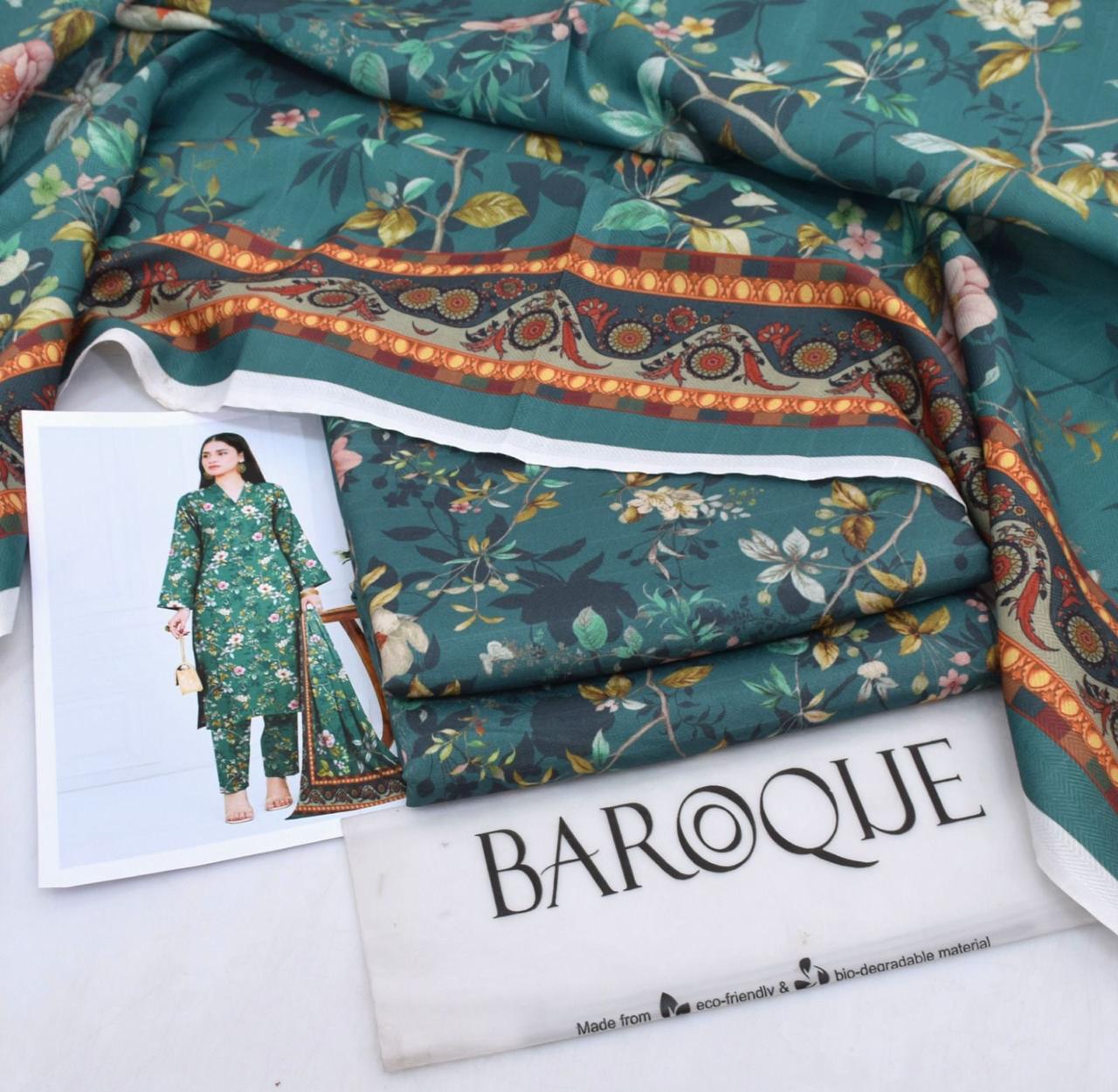 Premium Karandi 3-Piece Suit – Winter Collection