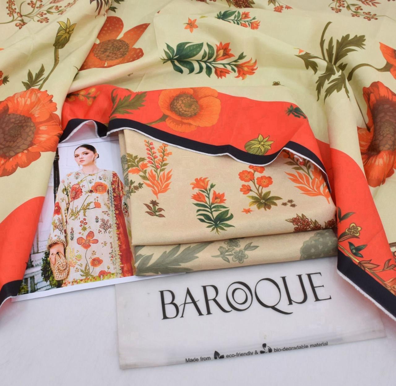 Premium Karandi 3-Piece Suit – Winter Collection