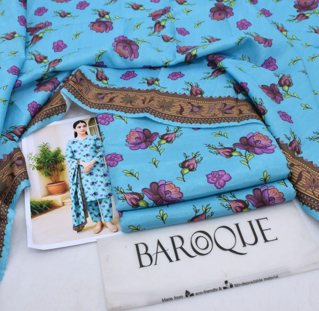 Premium Karandi 3-Piece Suit – Winter Collection