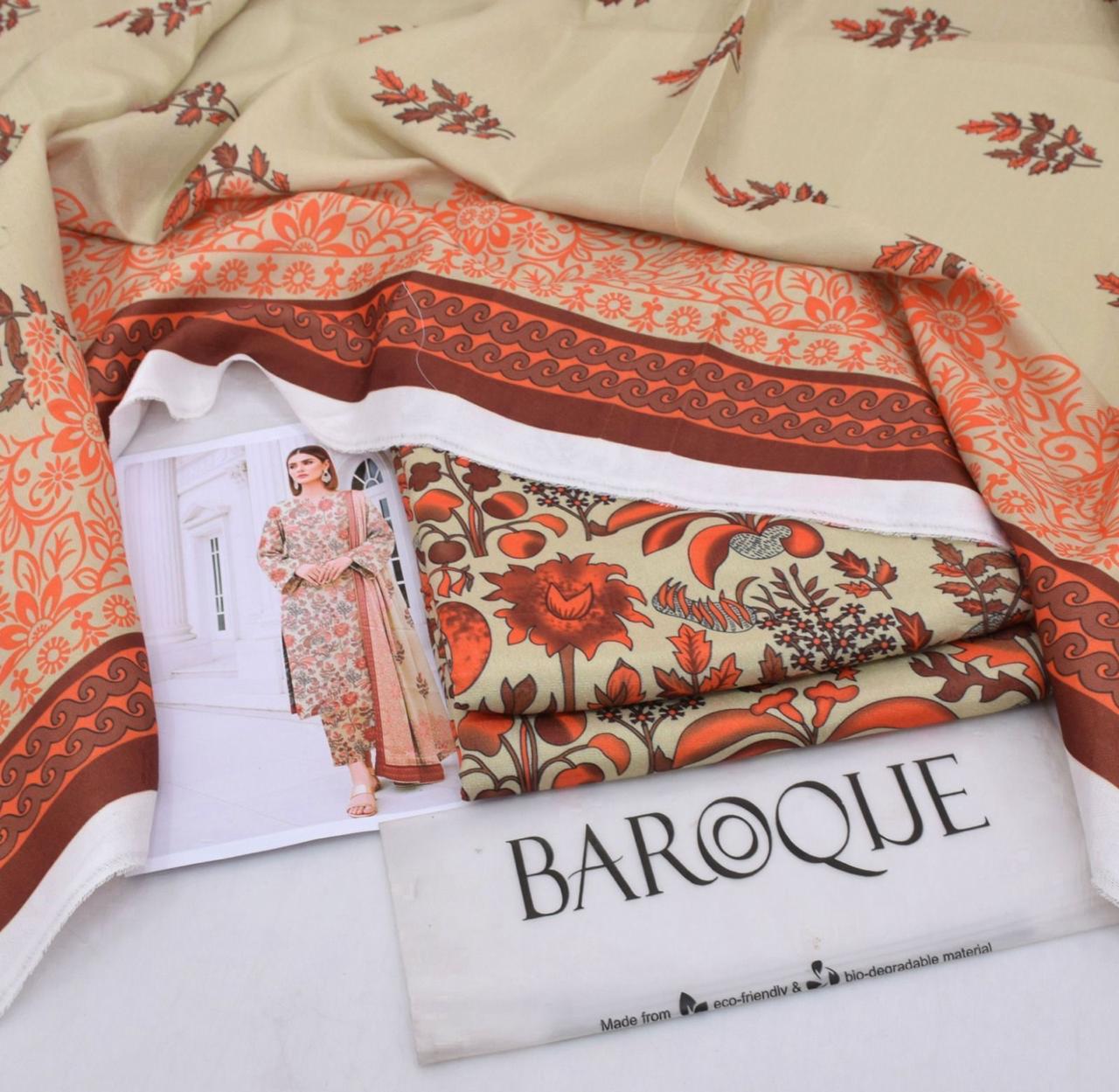 Premium Karandi 3-Piece Suit – Winter Collection