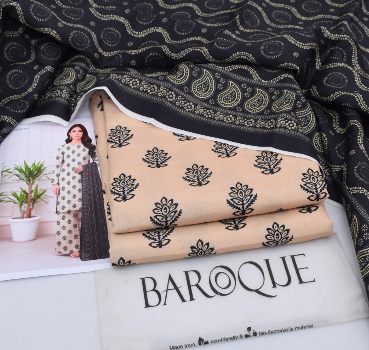 Premium Karandi 3-Piece Suit – Winter Collection