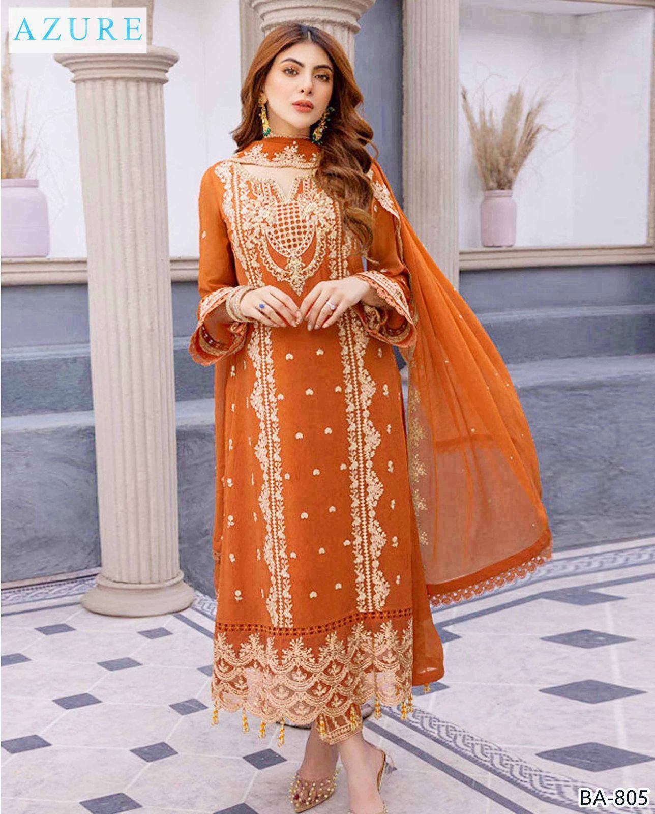 Winter Dhanak Emb 3-Piece Suit – Full Dhanak Embroidery Dupatta