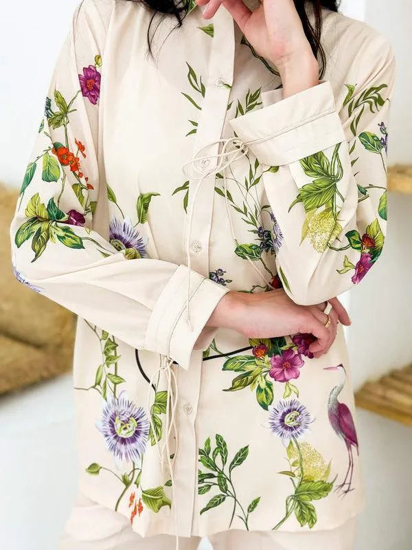 2 Pcs Women's Stitched Swiss Lawn Digital Print Shirt And Trouser